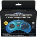 Pad SEGA Mega Drive Retro-Bit 6 Button B USB Blue