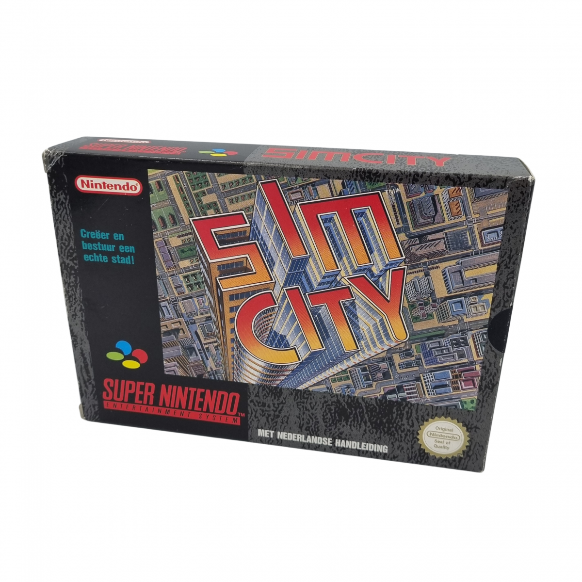 Sim City SNES PAL - front boxu
