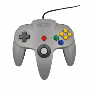 Pad Nintendo 64 Grey & Black - front