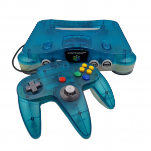 Nintendo 64 Clear Blue - zestaw