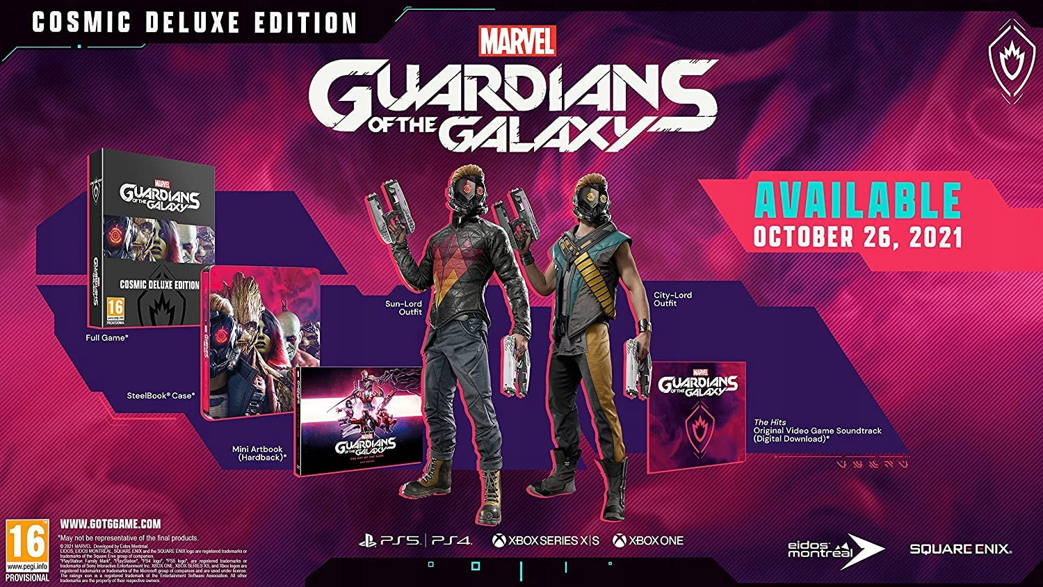 Marvel's Guardians Cosmic - zawartość wydania specjalnego