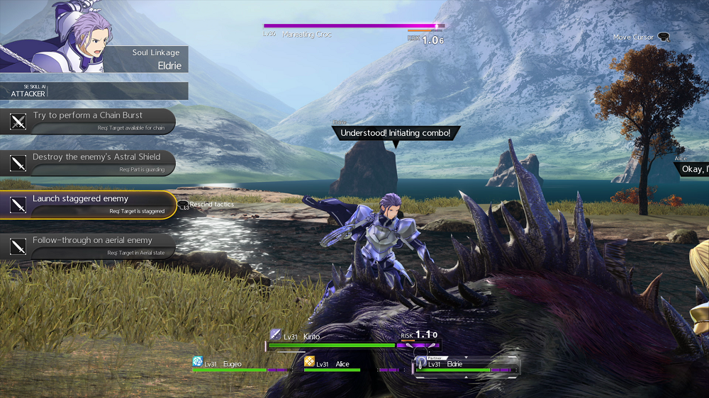 Sword Art Online Alicization Lycoris na PS4 - screenshot